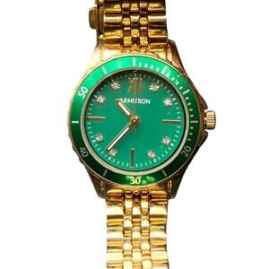 Armitron 75/5730GP Womens Watch 29mm WR 165ft New Battery Wrist Size 6"